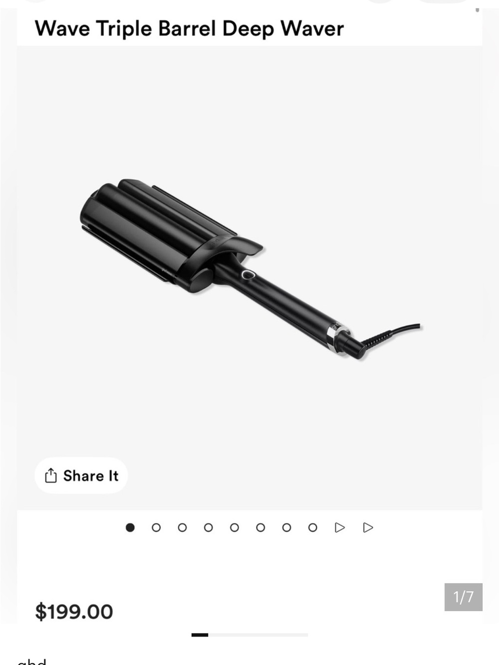 ghd Triple-Barrel Deep Wave Styler in Black